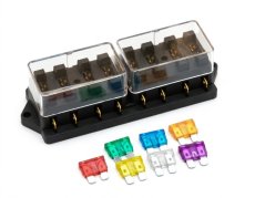 Distribuční blok 8 auto/nožových pojistek