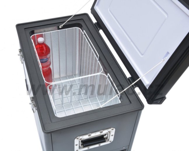 TB46 STEEL BLACK OFF autochladnička 12/24V 45 litrů Indel B