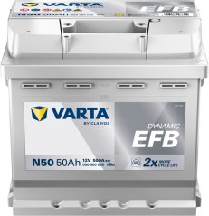 550500 VARTA DYNAMIC EFB N50 12V 50Ah 550A