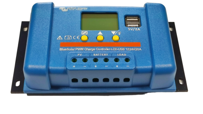 Victron Energy BlueSolar PWM 12/24V 20A LCD+USB