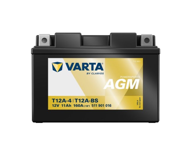 Motobaterie T12A-4  VARTA 511901016 AGM 12V 11Ah 160A