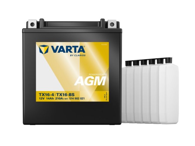 Motobaterie TX16-4 VARTA 514902021 AGM 12V 14Ah 210A