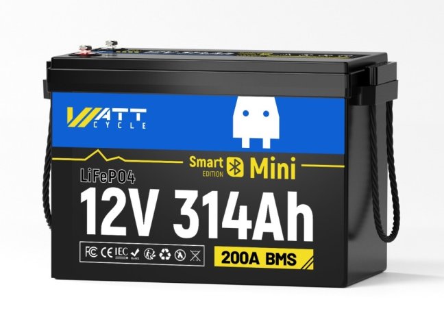 WattCycle LiFePO4 12,8V 314Ah Bluetooth Mini, s vyhříváním