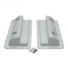 Sada 2 ks napojujících držáků solárních panelů pro obytný vůz či karavan