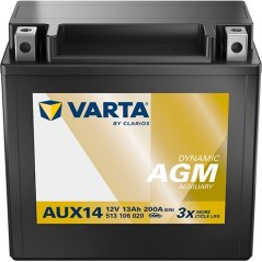 513106 VARTA AUX AGM AUX14 12V 13Ah 200A