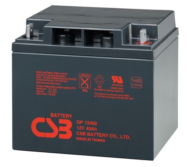 Záložní baterie GP 12400 CSB 12V/40Ah č. 1 Záložní baterie GP 12400 CSB 12V/40Ah č. 1