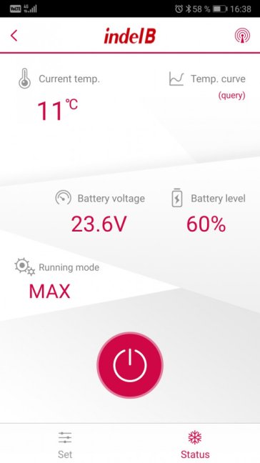 TB46 STEEL BLACK OFF autochladnička 12/24V 45 litrů Indel B