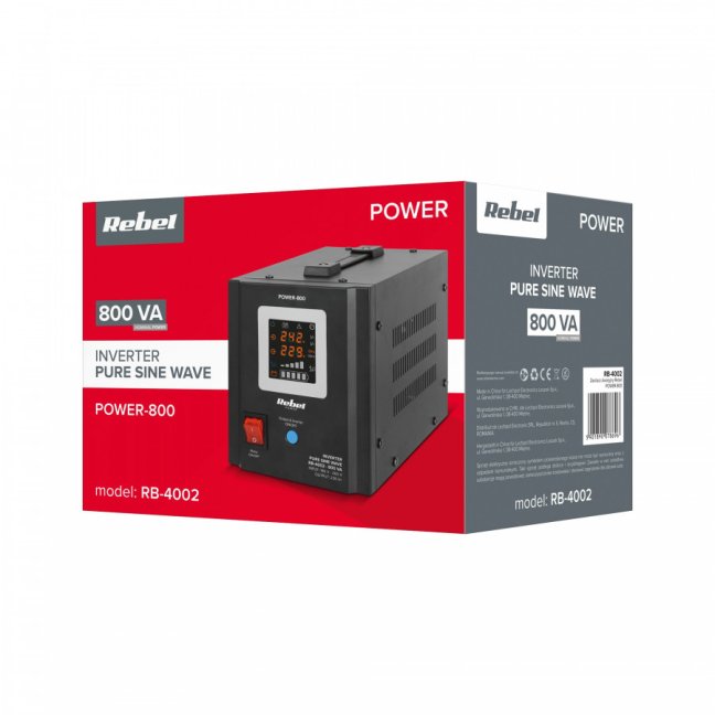 Záložní zdroj Rebel POWER-800 800VA/500W