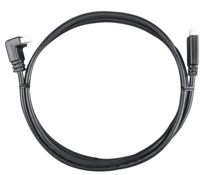VE.Direct kabel 0,3 m (na jedné straně pravoúhlý konektor)
