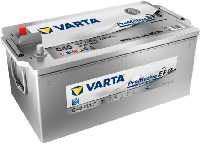 Autobaterie VARTA PROMOTIVE EFB 240Ah, 12V, C40 Autobaterie VARTA PROMOTIVE EFB 240Ah, 12V, C40