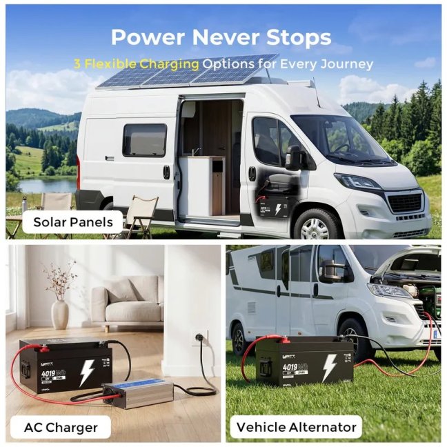 WattCycle LiFePO4 12,8V 314Ah Bluetooth Caravan s vyhříváním