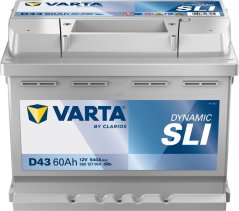 560127 VARTA DYNAMIC SLI D43 12V 60Ah 540A